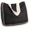 Sac en jute avec couture contrastée Kimood®