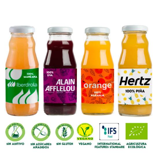 100% natural juice bottle...