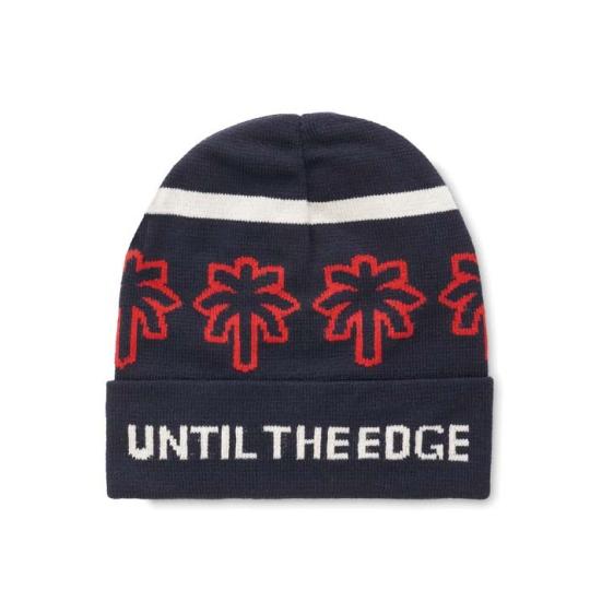 Jacquard hat with cuff...