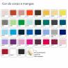 Polo de algodão à medida com debrum em contraste (Produção)