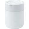 330 ml Ceramic Thermal Cup with Silicone Packaging and Plastic Lid Java
