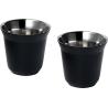 Conjunto de Chávenas de Café Expresso em Aço Inoxidável com certificação RCS de 80 ml Duo