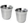 Conjunto de Chávenas de Café Expresso em Aço Inoxidável com certificação RCS de 80 ml Duo