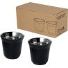 Ensemble de Tasses à Café Expresso en Acier Inoxydable avec certification RCS de 80 ml Duo
