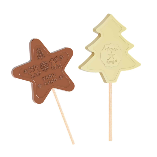 Lollipop star and chocolate...