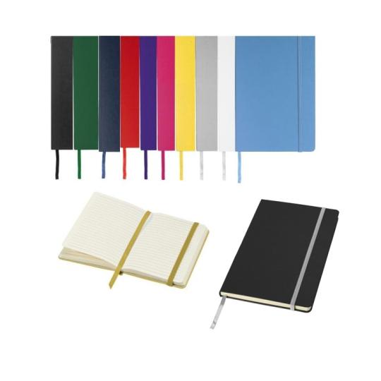 A5 notepad with hardcover...