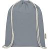 Bolsa de Algodón Reciclado GRS con Cordón de 140 g/m² Oregon