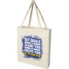 Bolsa de algodón con fuelle reciclado GRS de 140 g/m² Madras