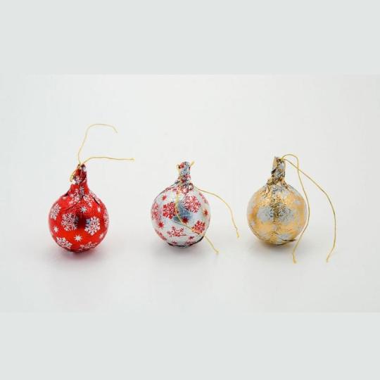 Boules de Noël en chocolat...