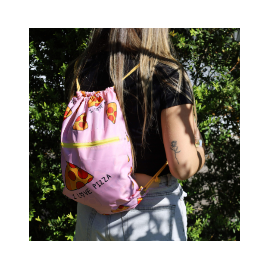 Sac à cordon avec poche...