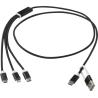 Cable de Carga 5 en 1 de Aluminio Reciclado Versátil