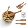 Set of two cutlery in acacia wood Batali