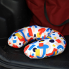 Almohada de viaje en Rpet con copos de relleno (Producción)