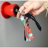 Polyester Rpet lanyard keychain with ring (Production)
