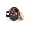 Tasse en acier inoxydable recyclé avec couvercle en bambou 420 ml Lauda