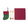 Ensemble de couverts pour dessert de Noël Hollyware