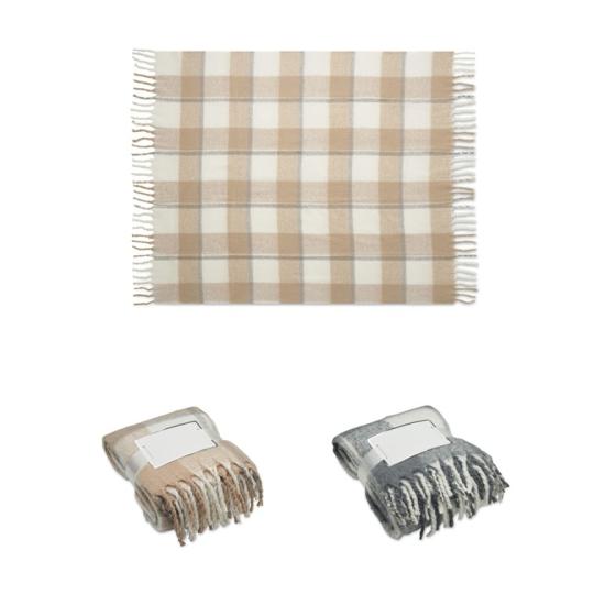 Plaid en mohair à carreaux...