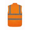 High visibility lined vest Yoko®