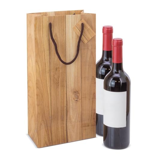Spruce wood effect paper bag