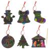 Scrapy Christmas ornament set