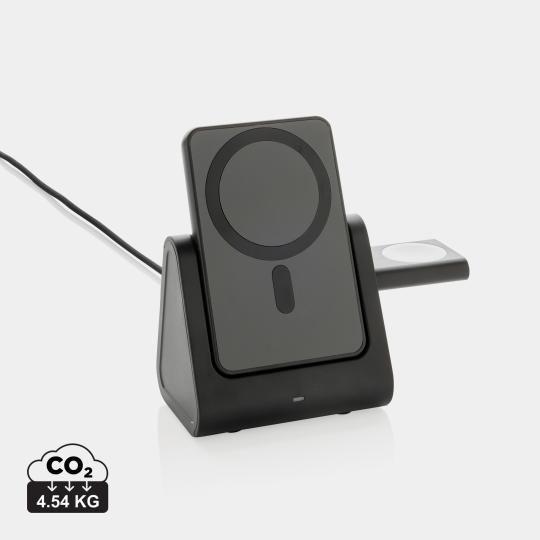 Carregador Powerbase 3 em 1 de plástico reciclado RCS