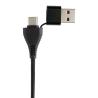 Hub de entrada doble USB Link RCS hecho de bambú y plástico reciclado