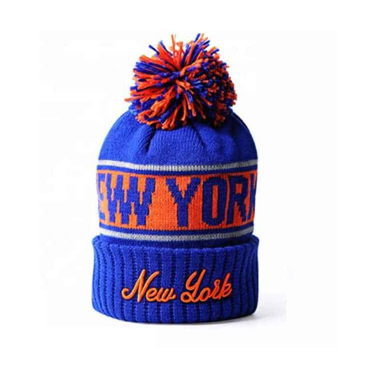 Beanie hat with pompom...