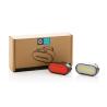 Conjunto de luz recargable para bicicleta USB de plástico reciclado RCS