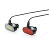 Conjunto de luz recargable para bicicleta USB de plástico reciclado RCS