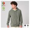 Sudadera eco-responsable en tejido turco con cremallera y capucha de hombre Native Spirit®