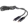 Cable de carga de tela de nailon 65W Claudia