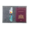 GRS RPET Felt document and passport holder