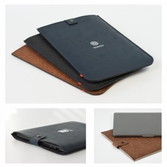 Funda portátil 16" de cuero...