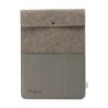 Housse pour ordinateur portable 14" en feutre recyclé et cuir de pomme