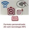 Custom 2D gift in personalised shape with NFC technology (Production)