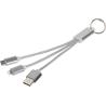 Cable de Carga 3 en 1 con Llavero de Metal