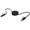 40W 90cm Recycled Plastic 5-in-1 Citala Retractable Data Sync and Fast Charging Cable