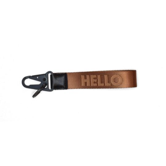 Keyring with embossed...