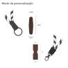 Lanyard Tubular com etiqueta de couro (Produção)