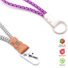 Nautical lanyard with leather tag (Production)