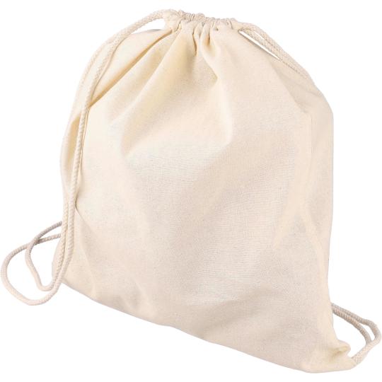 Cotton drawstring backpack...