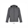 Chaqueta softshell con capucha de hombre y mujer Race Sols®