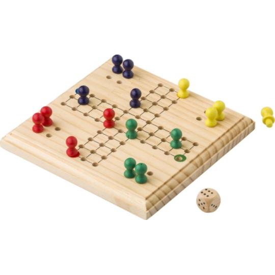 Yasir wooden ludo game