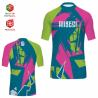 T-shirt à manches courtes unisexe en lycra sublimation surf (Production)