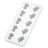 Molde para hielo Corazones