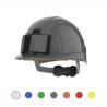 EVOLite® safety helmet with badge holder, ventilated, JSP® ratchet fastening