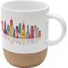 Caneca de cerâmica de sublimação de 300 ml com detalhes em cortiça Billie Unbranded®