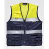 Safari-type vest with reflective tapes
