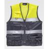 Veste de type safari avec bandes réfléchissantes