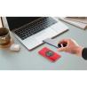 CASSINI. Power bank 4,000 mAh with 5W wireless charger in recycled aluminium (100% rAL)